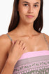 Short top in cotton with adjustable straps